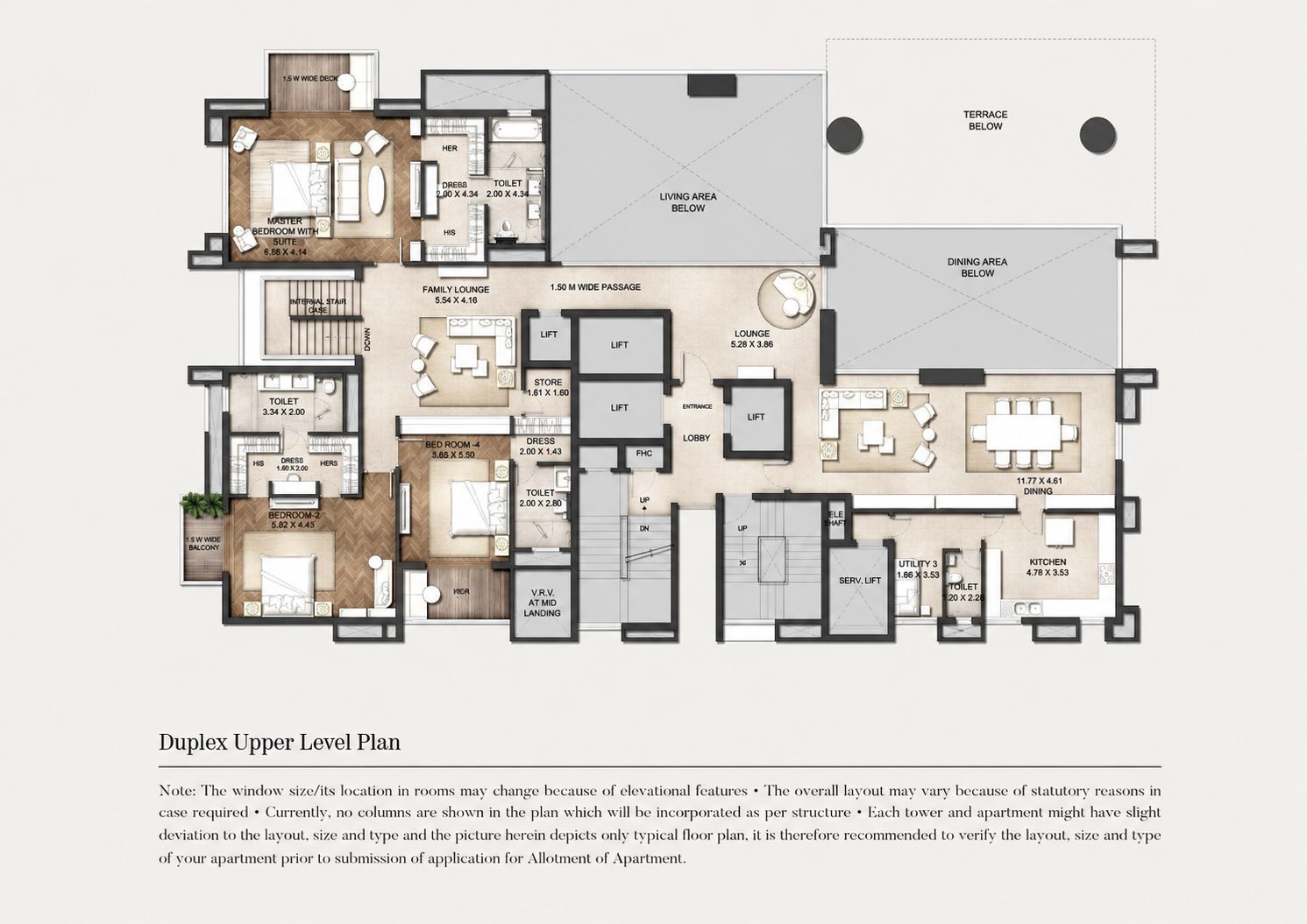 6 BHK Duplex  floor plan