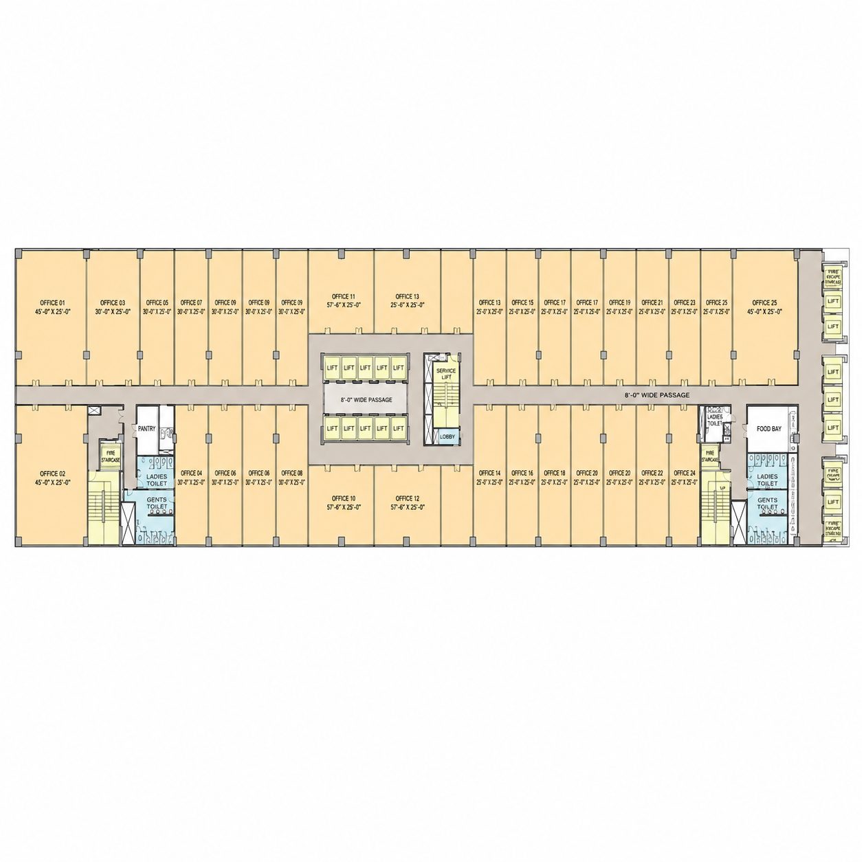 Office Space- Tower B2 floor plan