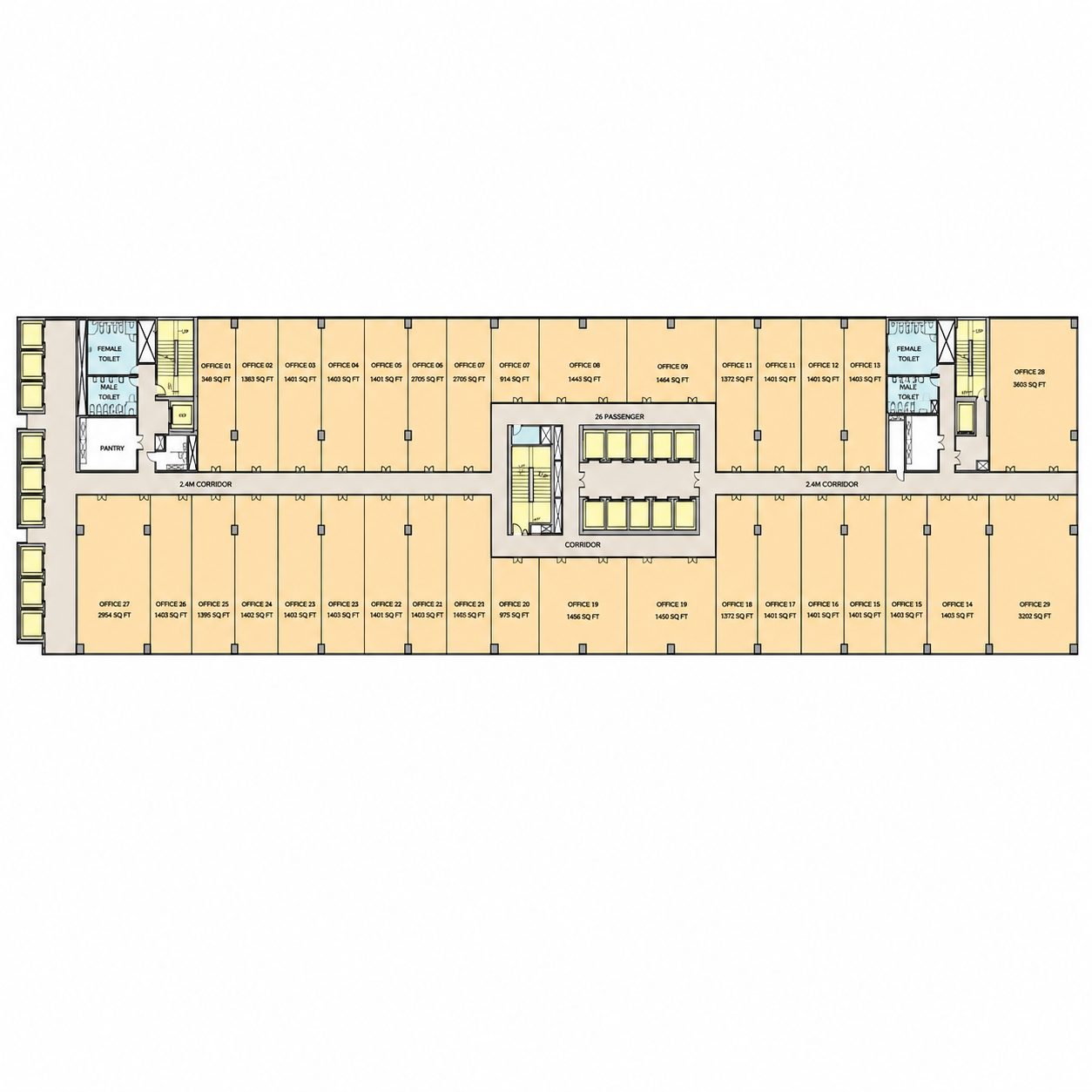 Office Space- Tower B floor plan