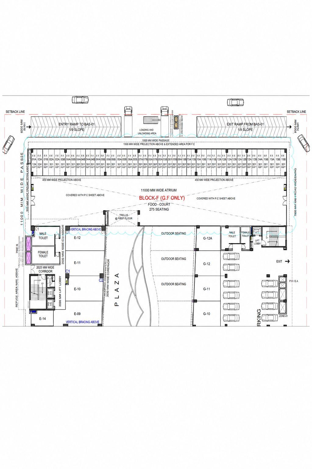 Floor Plan - Food Court floor plan