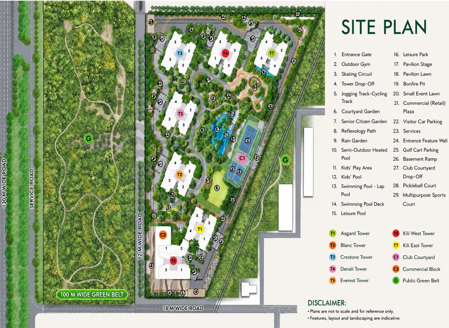 Eldeco 7 Peaks Residences site plan